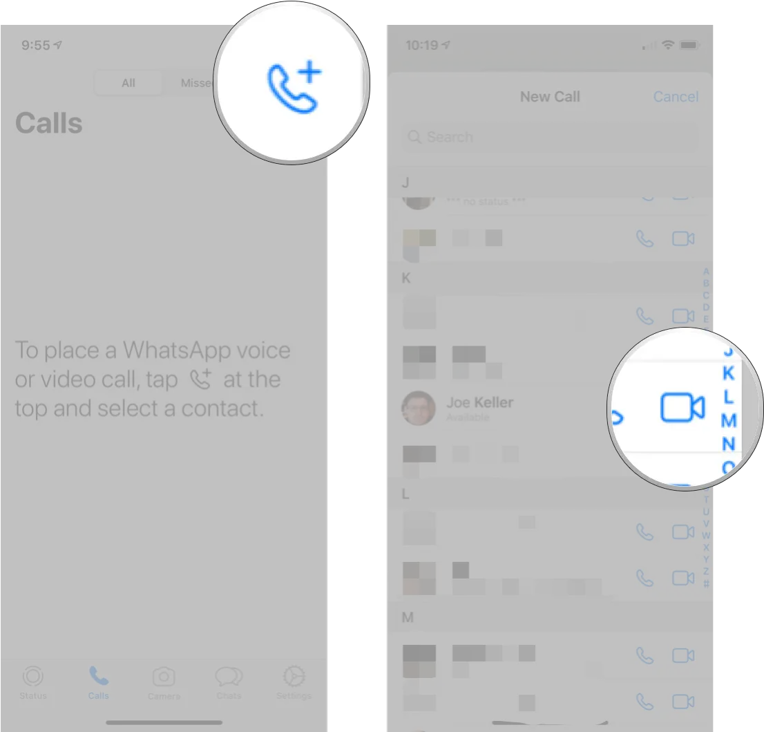 How To Make And Answer Calls In Whatsapp For Iphone Imore Call Plus Sign In Whatsapp Png Iphone New Message Icon PNG transparent background