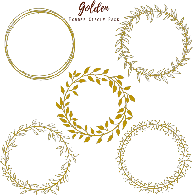 Golden Circle Wedding Frame Gold Transparent Circle Logo Png Wedding Frame Png