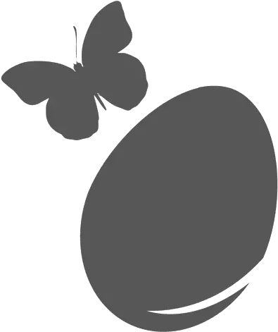 Butterfly Easter Egg Icon Transparent 249650 Png Images Silhouette Easter Egg Transparent