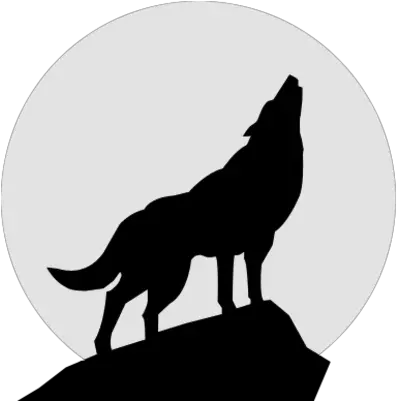 Wolf Silhouette Art Animal Wolf Howling Stencil Png Small Wolf Icon