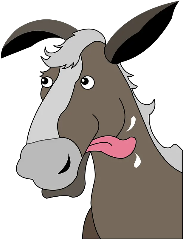 Cartoon Horse With Protruding Tongue Clipart Free Download Clip Art Png Tongue Png