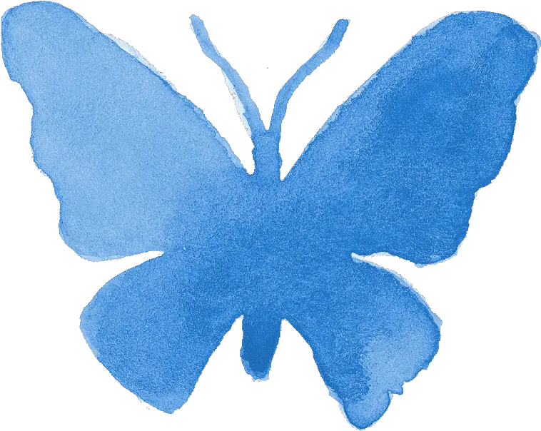 Butterfly Silhouette Transparent Blue Watercolor Butterfly Transparent Png Watercolor Butterfly Png