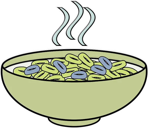 Cereal Clipart Cartoon Transparent Green Cereal In A Bowl Png Cartoon Food Png