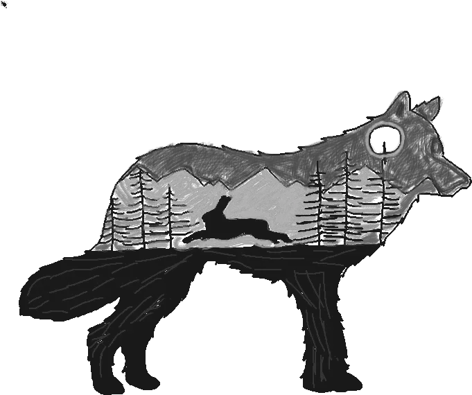 Pixilart Wolves By Bubbles11002 Animal Inside Animal Drawing Png Wolf Silhouette Png