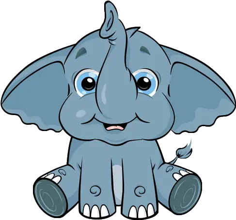 Cute Cartoon Elephant Clip Art Cartoon Elephant Free Clip Art Png Elephant Clipart Png