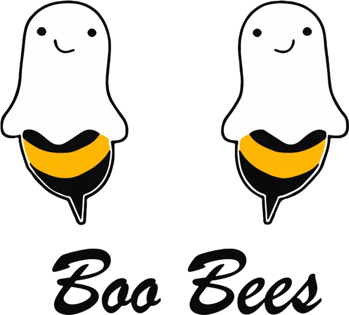 Boo Bees Svg Tshirt Shirt Png Cut File Clip Art Beesboo Couple Halloween Best Nan Ever Cartoon Bee Png