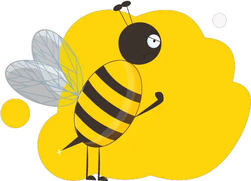 Angry Bee By Gulsana Honeybee Png Cartoon Bee Png