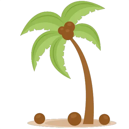 Green Palm Trees Island Silhouette Vector Download Free Png Palm Tree Clip Art Png