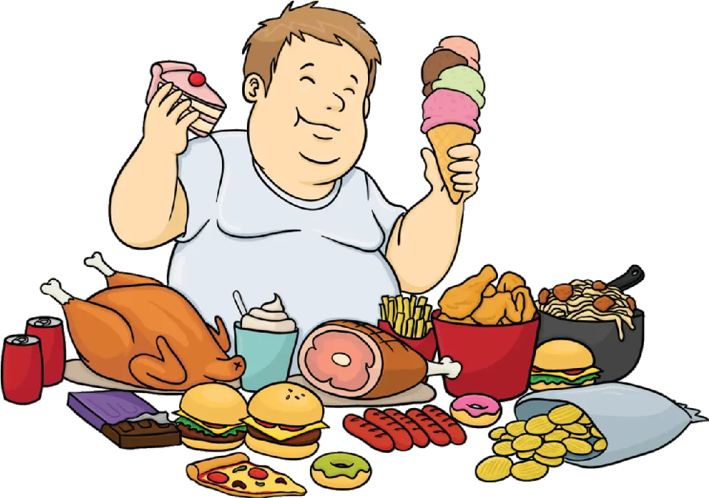 Transparent Eating Food Eat A Lot Cartoon Png Cartoon Food Png