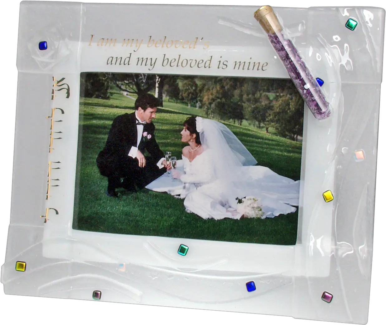 Woven Wedding Picture Frame With Shards Marriage Vows Png Glass Shards Png