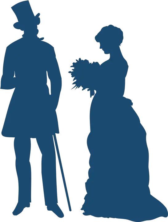 Gentleman Lady Victorian Old Fashioned Man Silhouette Png Gentleman Png