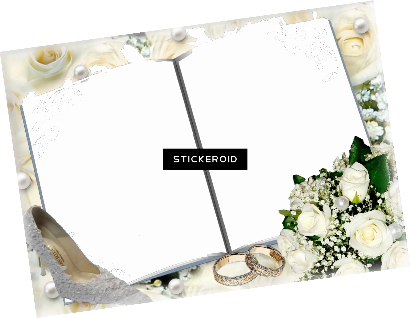 Download Wedding Frame Full Size Png Image Pngkit Flowers Wedding Frame Png