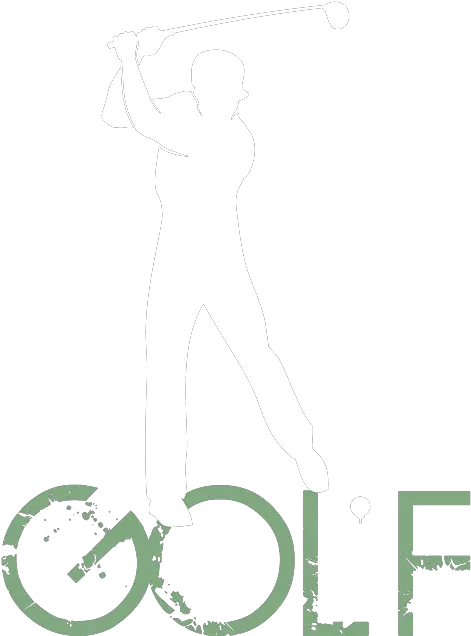 Silhouette Of A Man Playing Golf In White Avial Png Man Silhouette Transparent Background