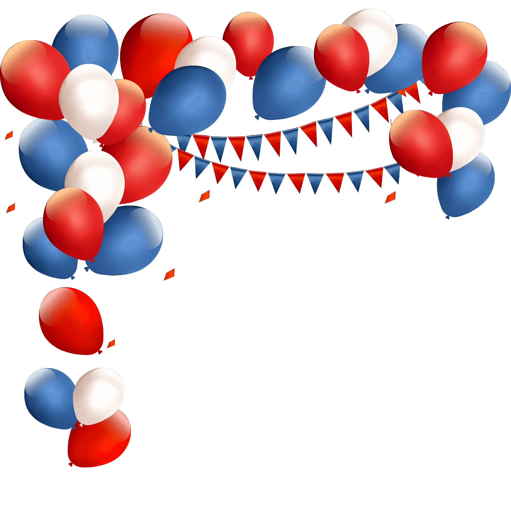 Red Birthday Balloons Png Clipart Full Size Clipart Transparent Balloon Frame Png Birthday Balloons Png