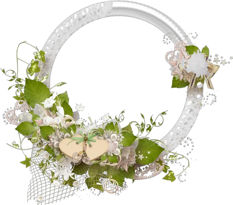 Download Wedding Frame Png Cluster Cadre Fleur Mariage Png Bunga Png