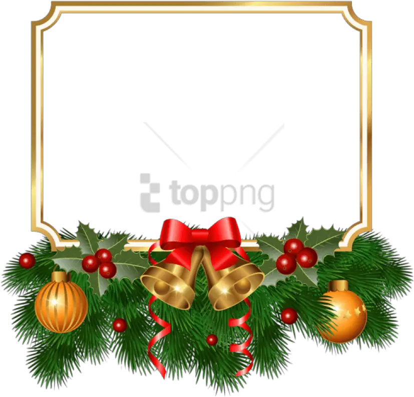 Christmas Golden Free Christmas Frame Clipart Png Frame Christmas Border Png Christmas Frame Transparent