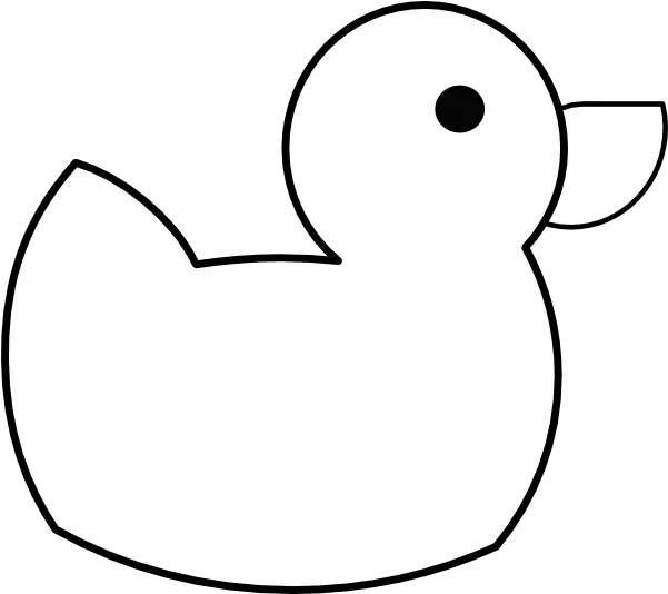 Download Duck Cartoon Clipart Black And Black And White Cartoon Duck Png Duck Cartoon Png