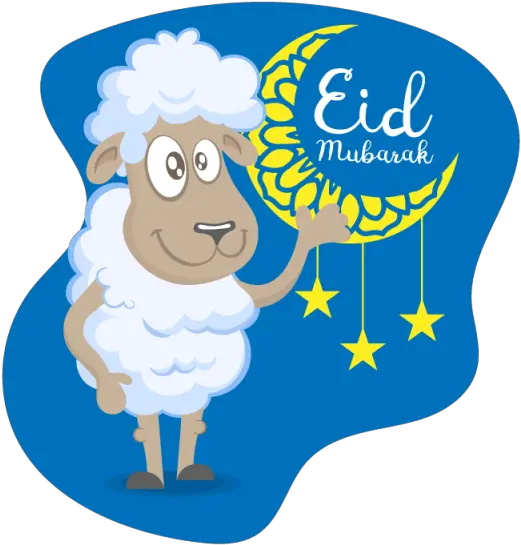 Download Greeting Of Eid Al Adha With Eid Al Adha Vector Png Sheep Png