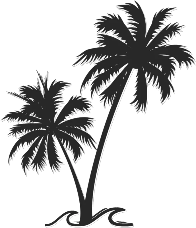 Twogotravelling Couple Travelling The World Two Go Transparent Coconut Tree Silhouette Png Palm Logo