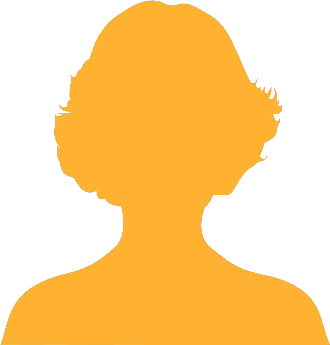 Filelight Orange Replace This Image Femalesvg Headshot Female Silhouette Png Wood Facebook Icon