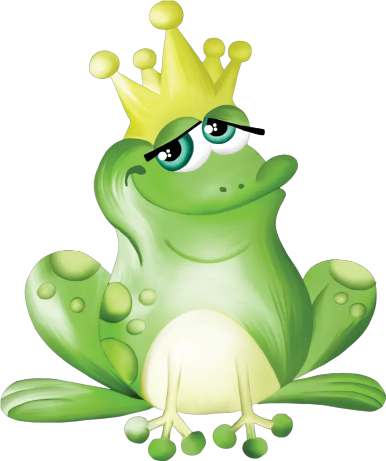 Mq Green Frogs Frog Crown Crowns Cartoon Frog Prince Clipart Png Transparent Frog