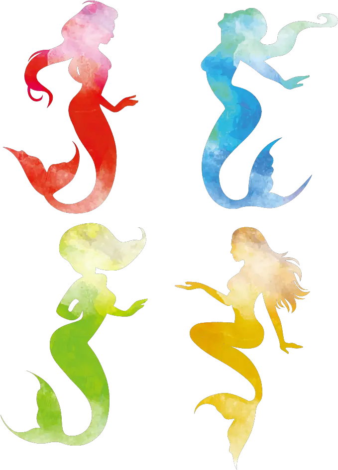 Mermaid Silhouette Illustration Mermaid Png Free Mermaid Png