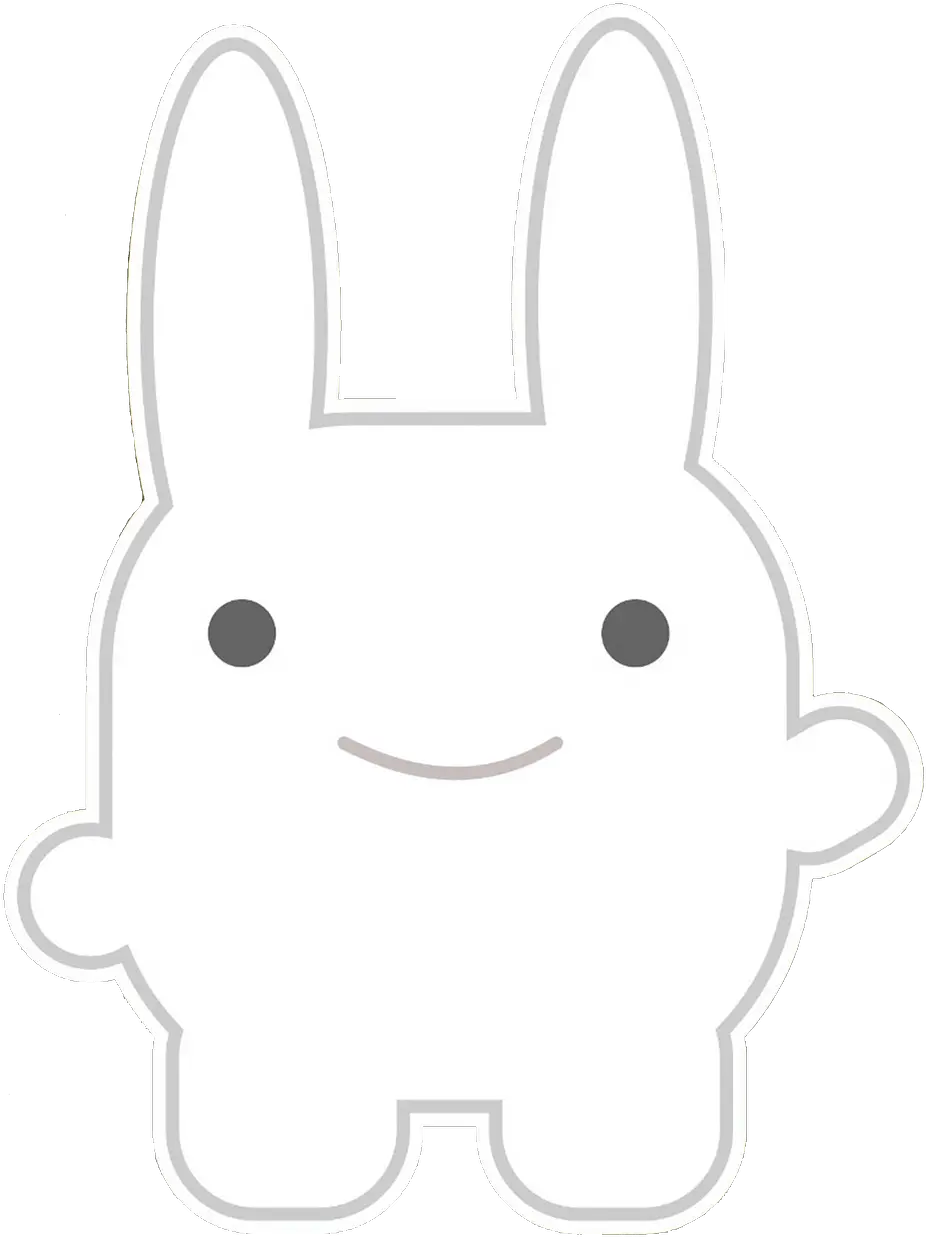 Cute Cartoon Bunny Clipart Happy Png Cute Cartoon Png