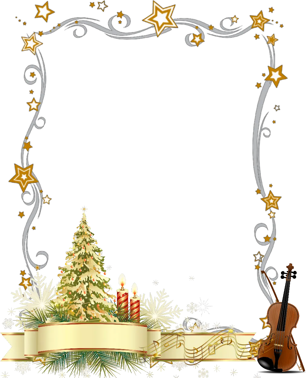 Openindraw Transparentbackground Music Merry Christmas Banner Png Christmas Frame Transparent