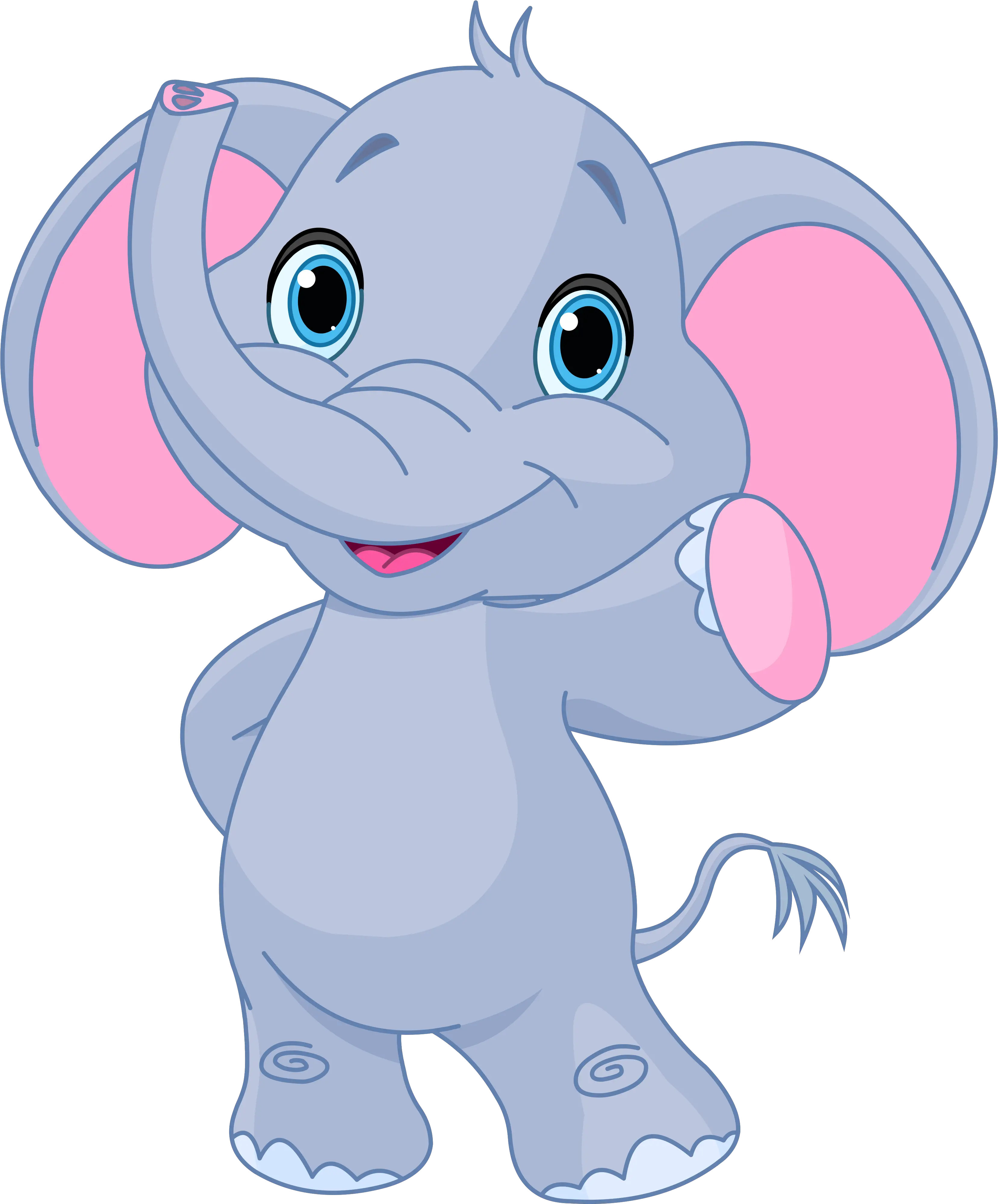 Baby Elephant White Clip Art Cartoon Elephant Png White Elephant Png