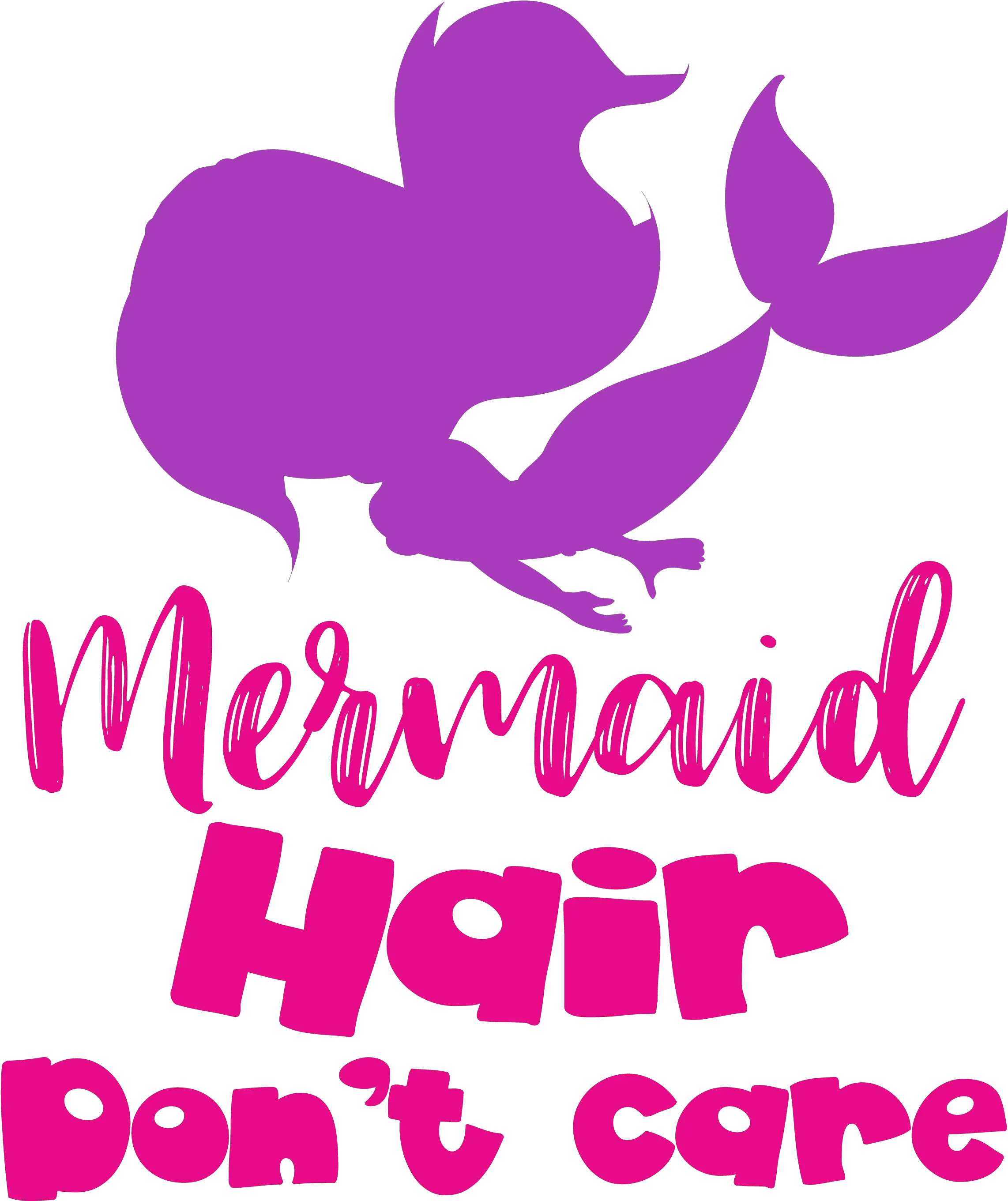 Mermaid Silhouette Png Mermahair Donu0027t Care Cutting Files Poster Mermaid Silhouette Png