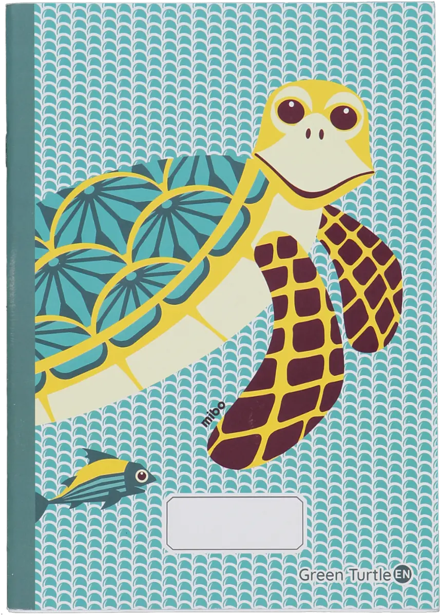 A5 Turtle Notebook Cartoon Png Notebook Paper Png