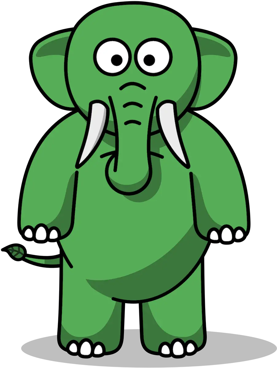 Home Green Elephant Cartoon Elephant Dont Forget Png Elephant Transparent