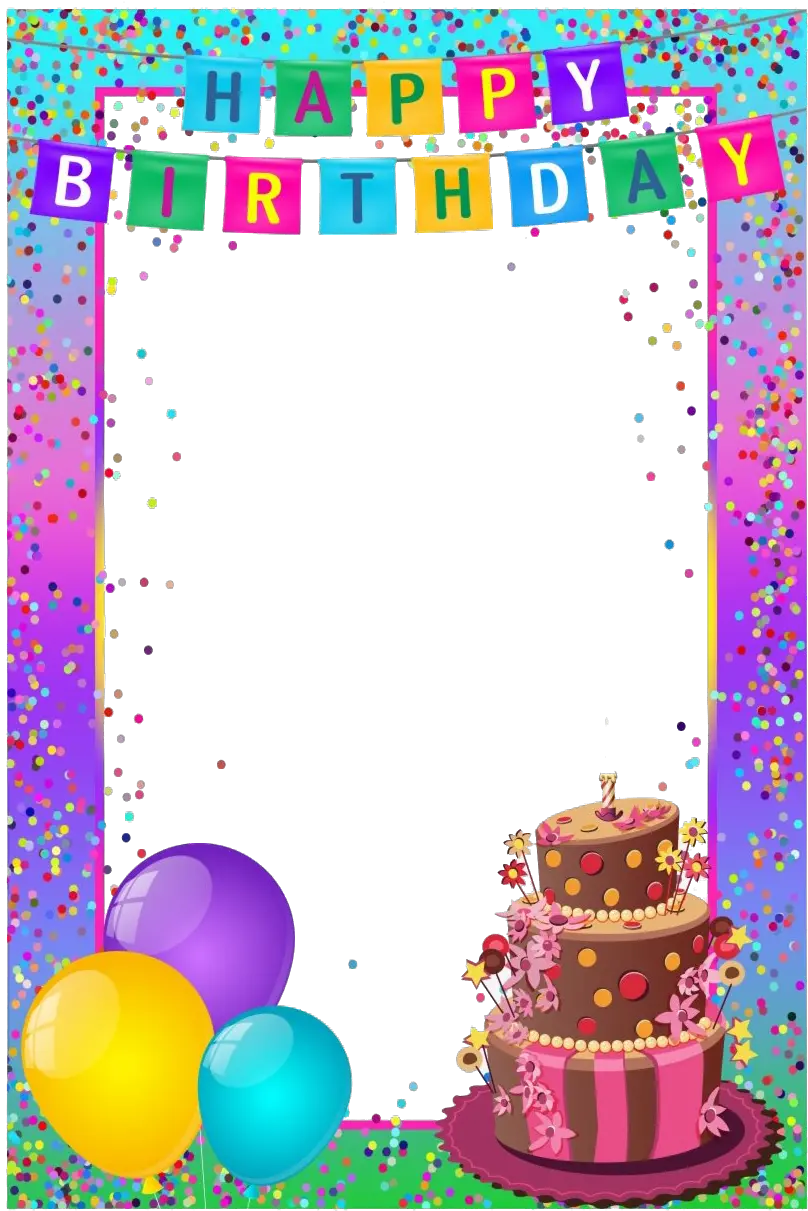 Birthday Frame Transparent Png Transparent Birthday Photo Frame Birthday Frames Png