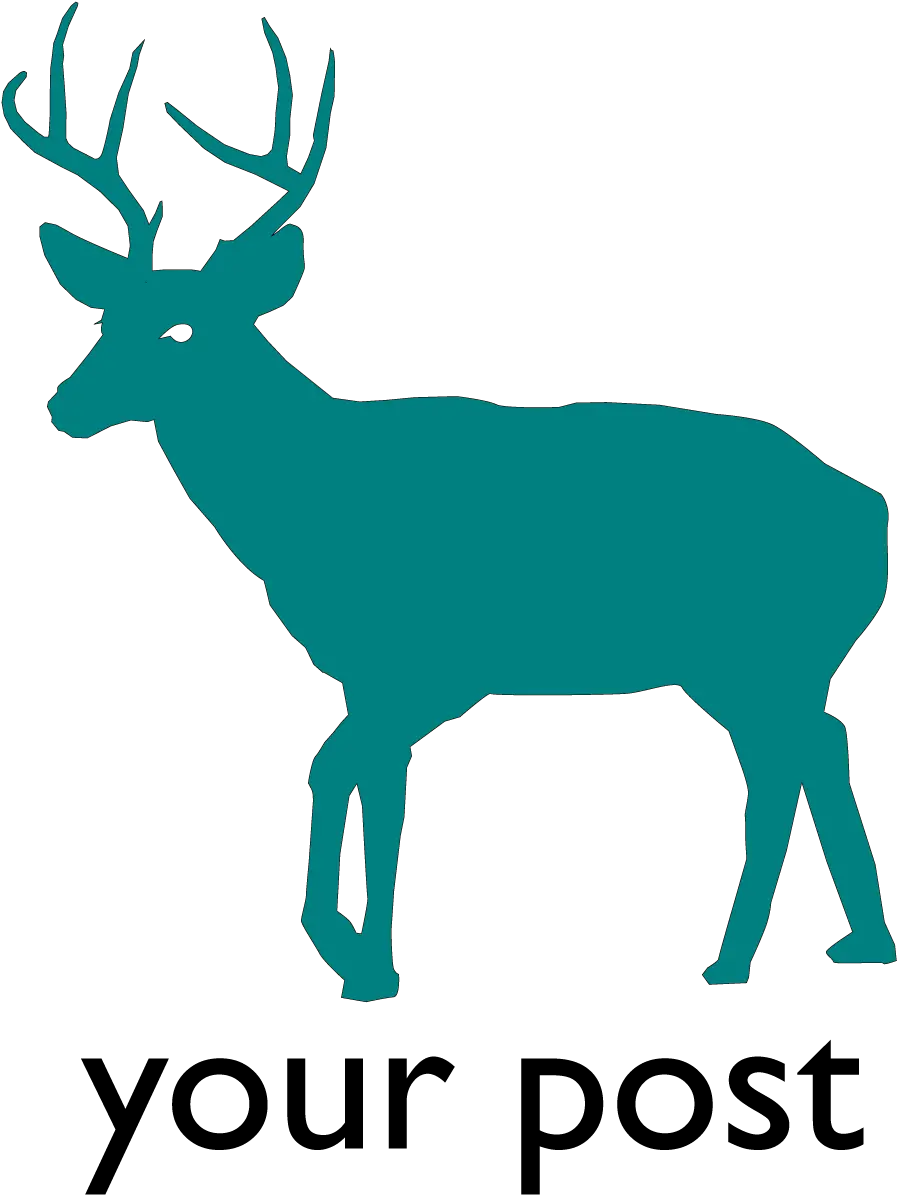 The Teal Deer Ninth Circle Design Transparent Deer Silhouette Png Deer Transparent