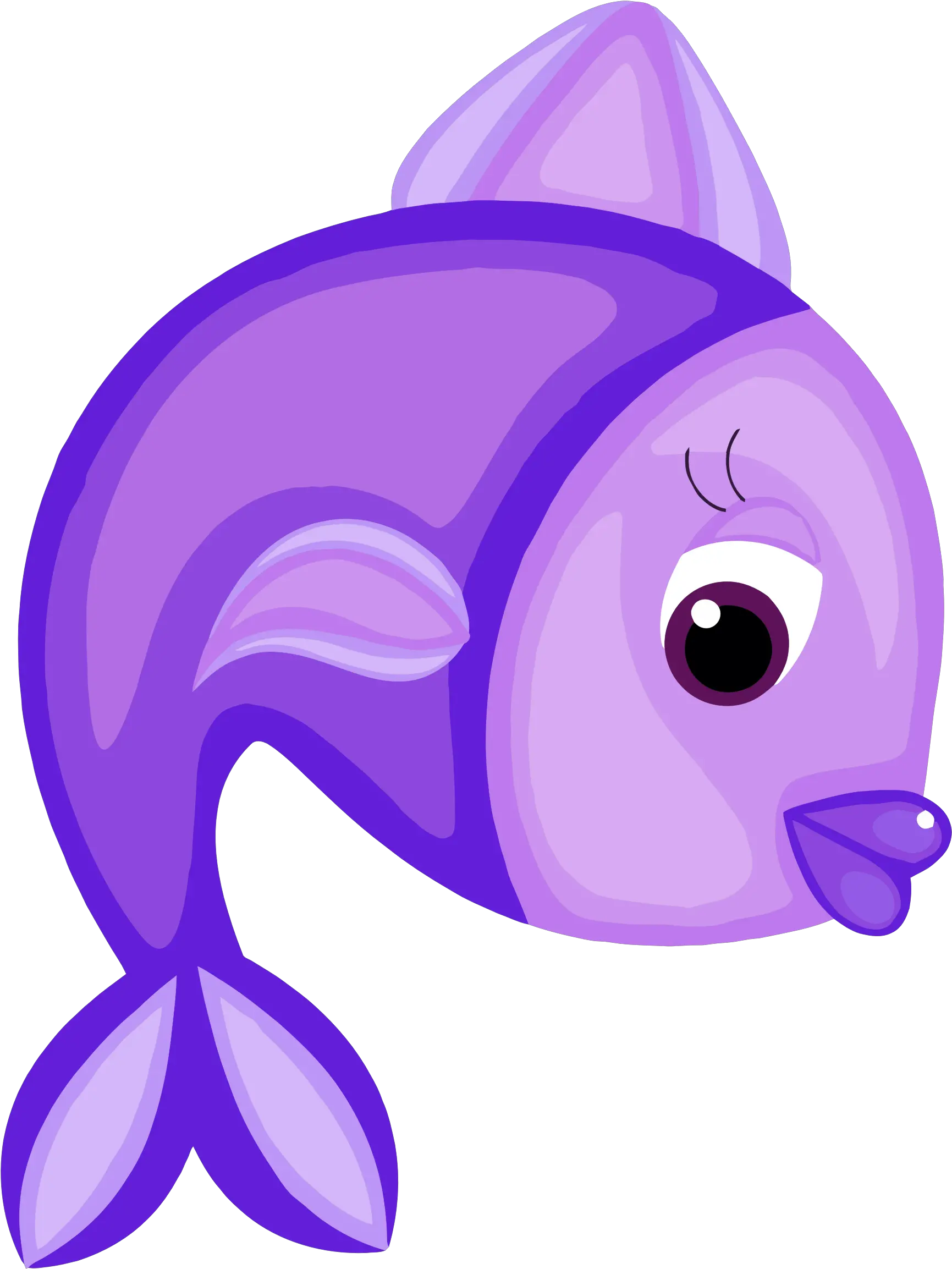 Blue Fish Svg Black And White Stock Purple Fish Clipart Transparent Png Cartoon Fish Transparent Background