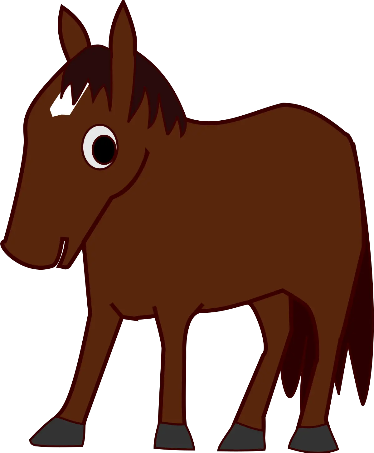 Cartoon Horse Dibujo Animado Yegua Png Cartoon Horse Png