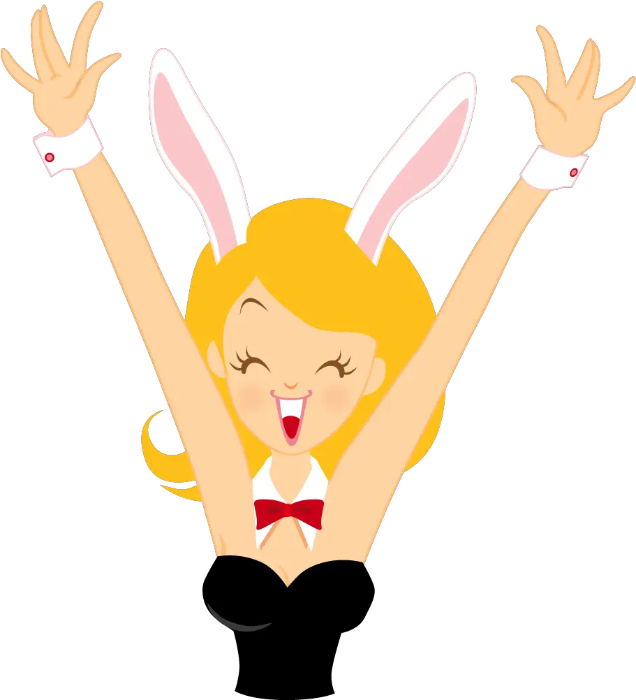 Girl In A Bunny Suit Iconset Happy Girl Png Cartoon Happy Icon Png