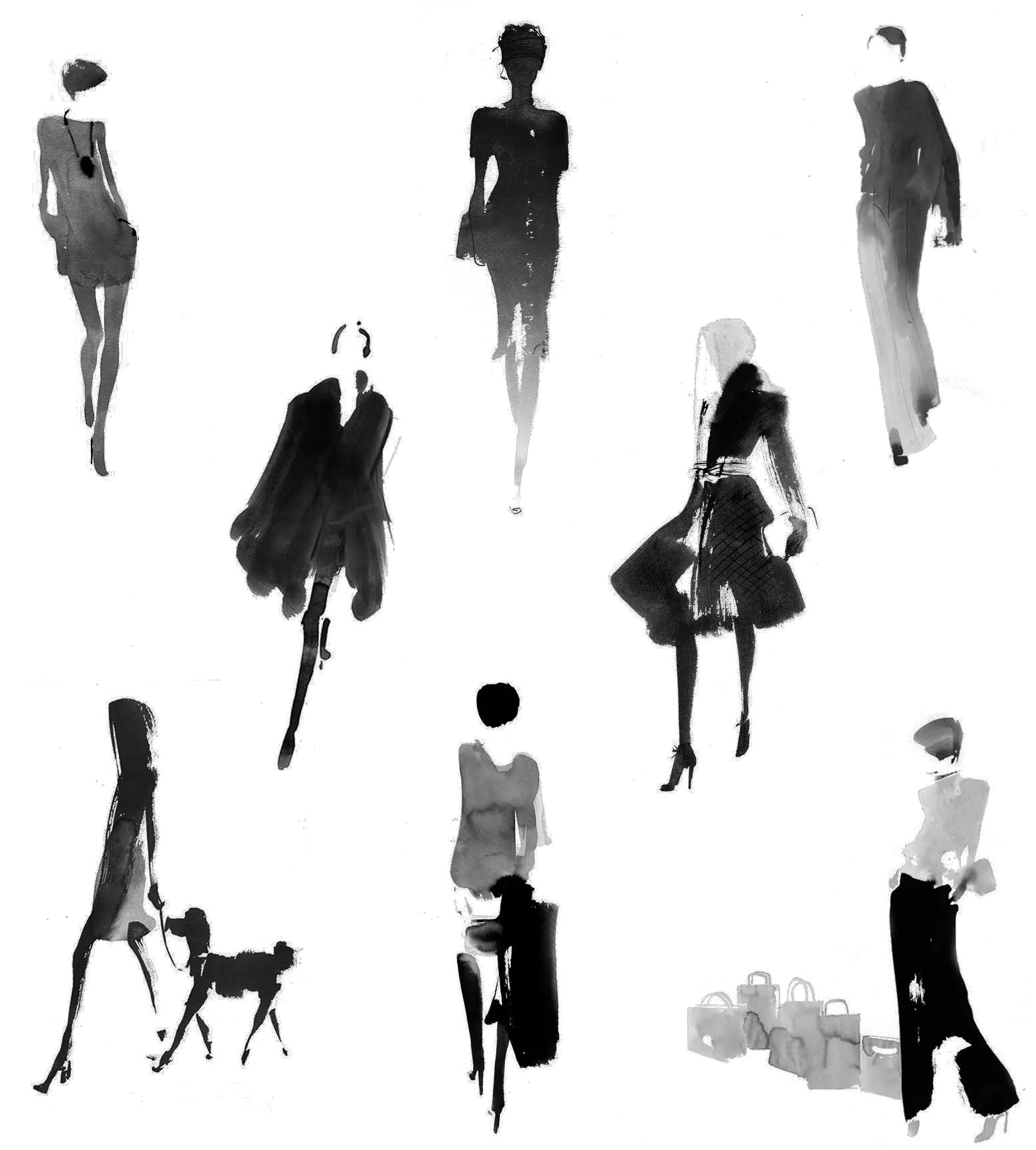 Abstract People Transparent Background Aurore De La Morinerie Png Dog Silhouette Transparent Background