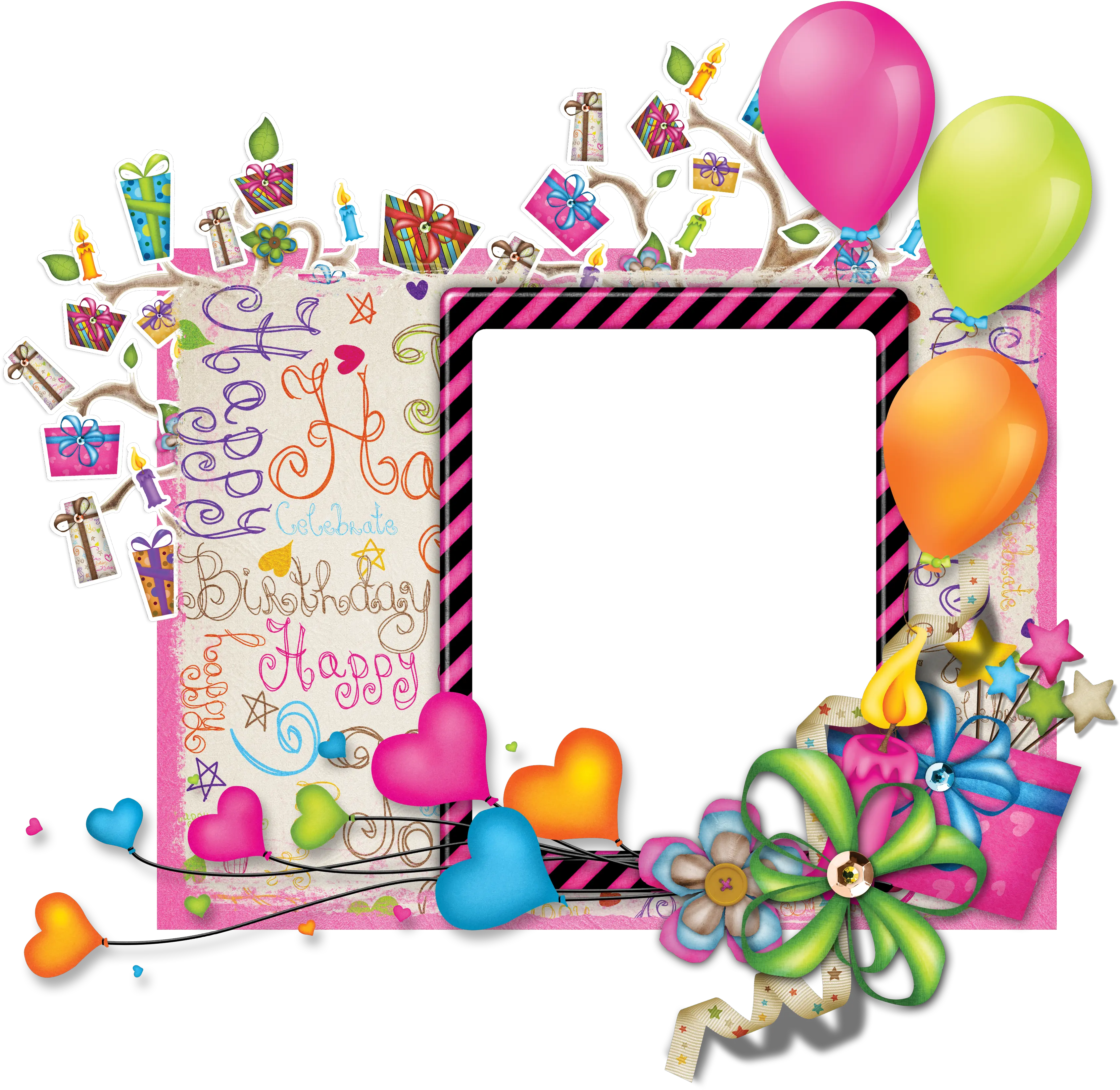 Birthday Free Photo Png Hq Image Birthday Photo Frames Design Birthday Frame Png