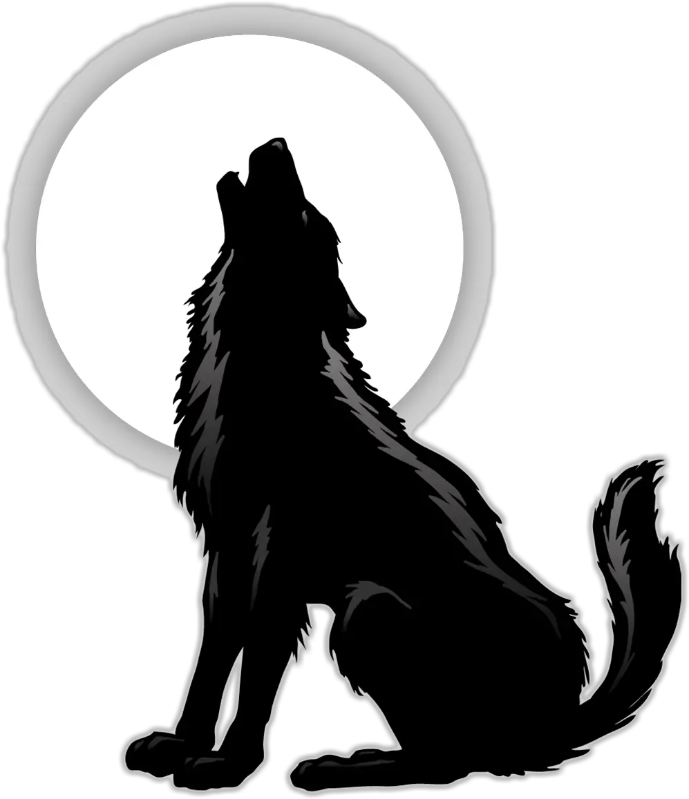 Gray Wolf Coyote Silhouette Clip Art Howling Wolf Sitting Down Drawing Png Howling Wolf Png