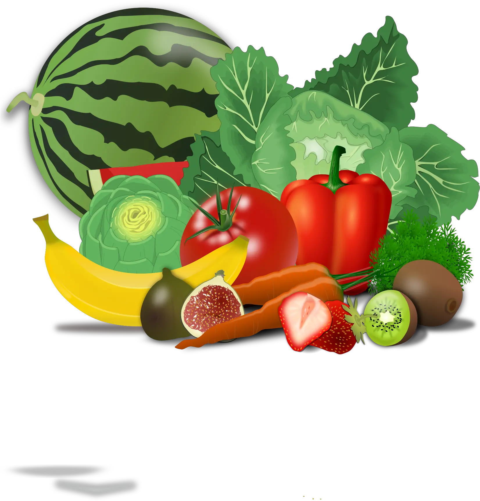 Food Clipart Vegetable Transparent Free For Fruit And Vegetable Vector Png Cartoon Food Png