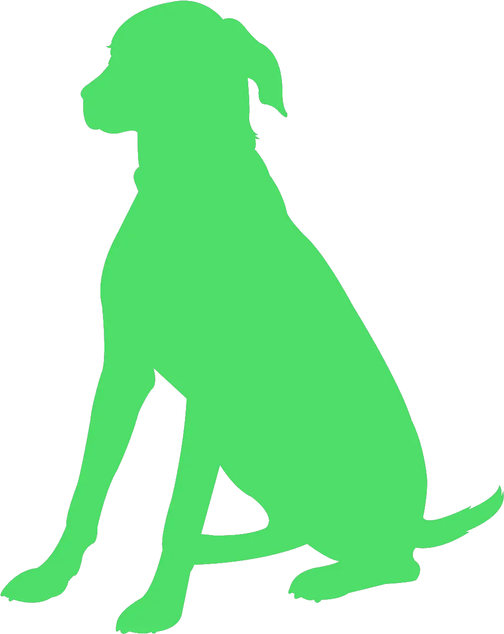 Sitting Dog Silhouette Free Vector Silhouettes Creazilla Vector Dog Silhouette Png Dog Sitting Png