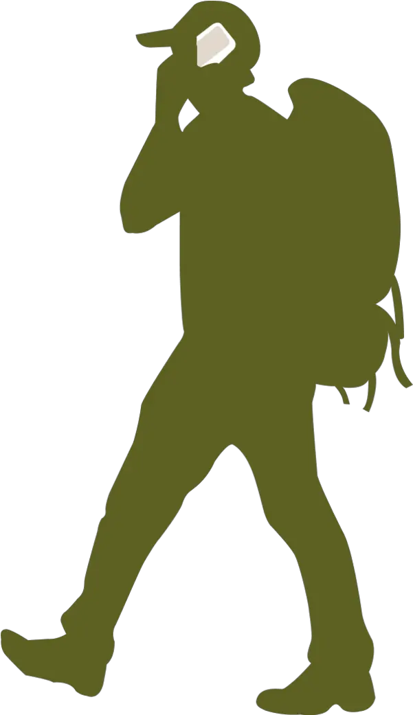 Backpacking Silhouette Clip Art Person Walking Clipart Png Backpacker Silhouette People Walking Silhouette Png