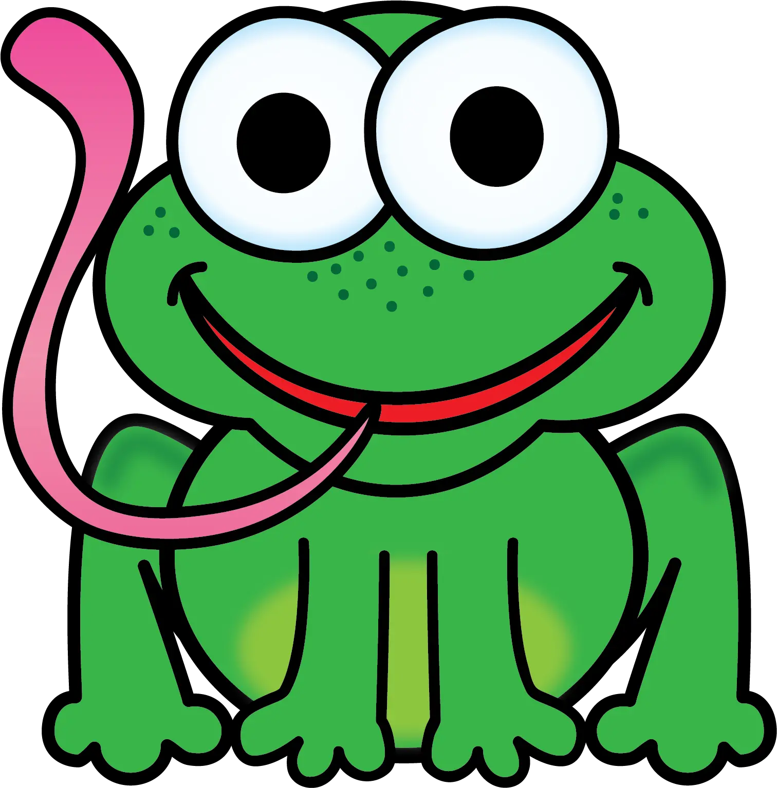 Frog Clipart Froggy Cartoon Frog With Tongue Out Png Frog Clipart Png