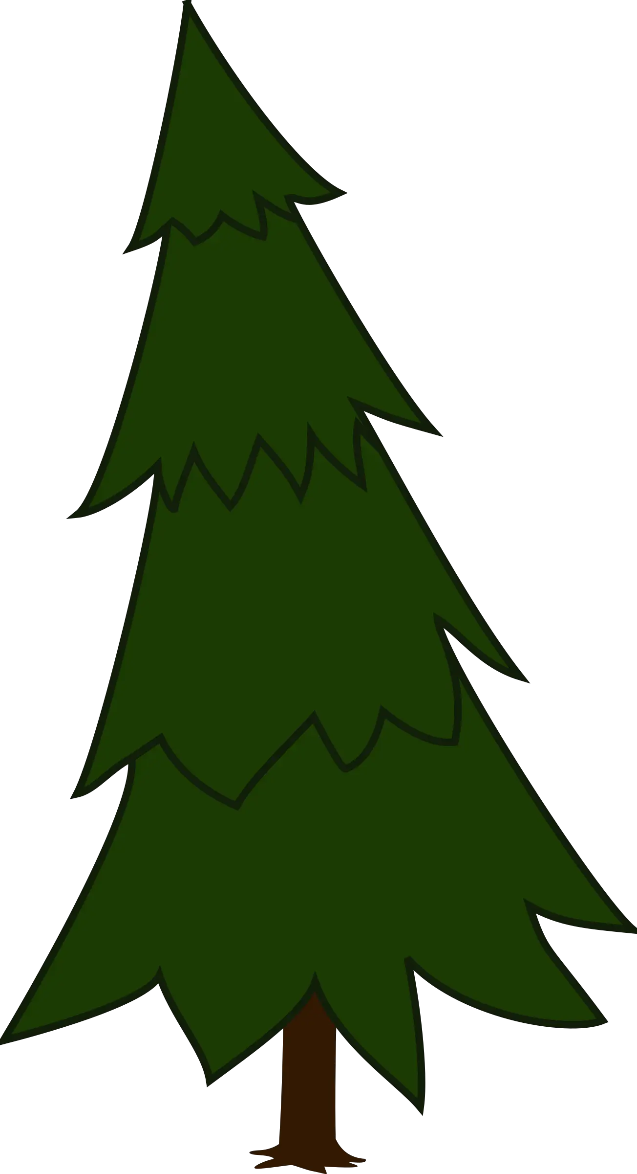 Spruce Tree Silhouette Pine Tree Animated Png Christmas Tree Silhouette Png