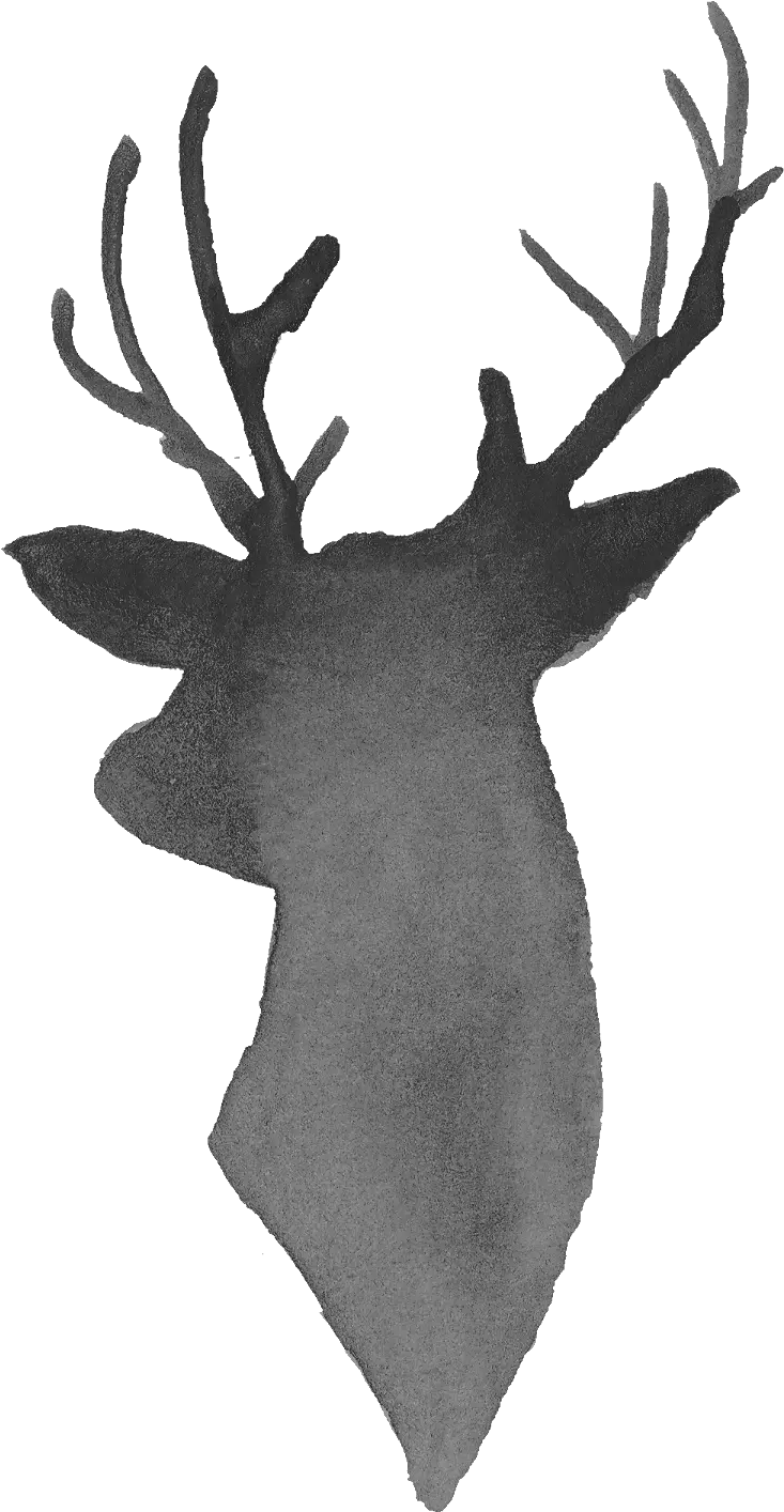 6 Watercolor Deer Silhouette Png Transparent Onlygfxcom Elk Reindeer Transparent