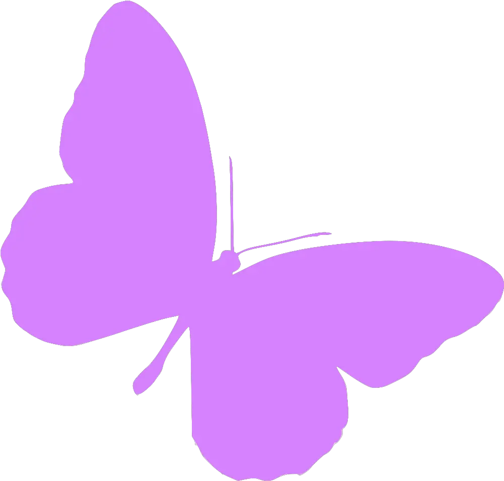 Onlinelabels Clip Art Silhouette Animaux 17 Lavender Butterfly Clipart Png Purple Butterfly Png