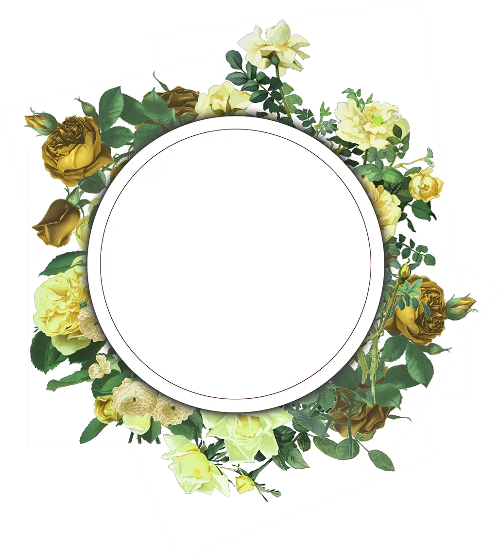 Floral Frame Png Pic Background Play Transparent Background Flower Frame Png Yellow Frame Png