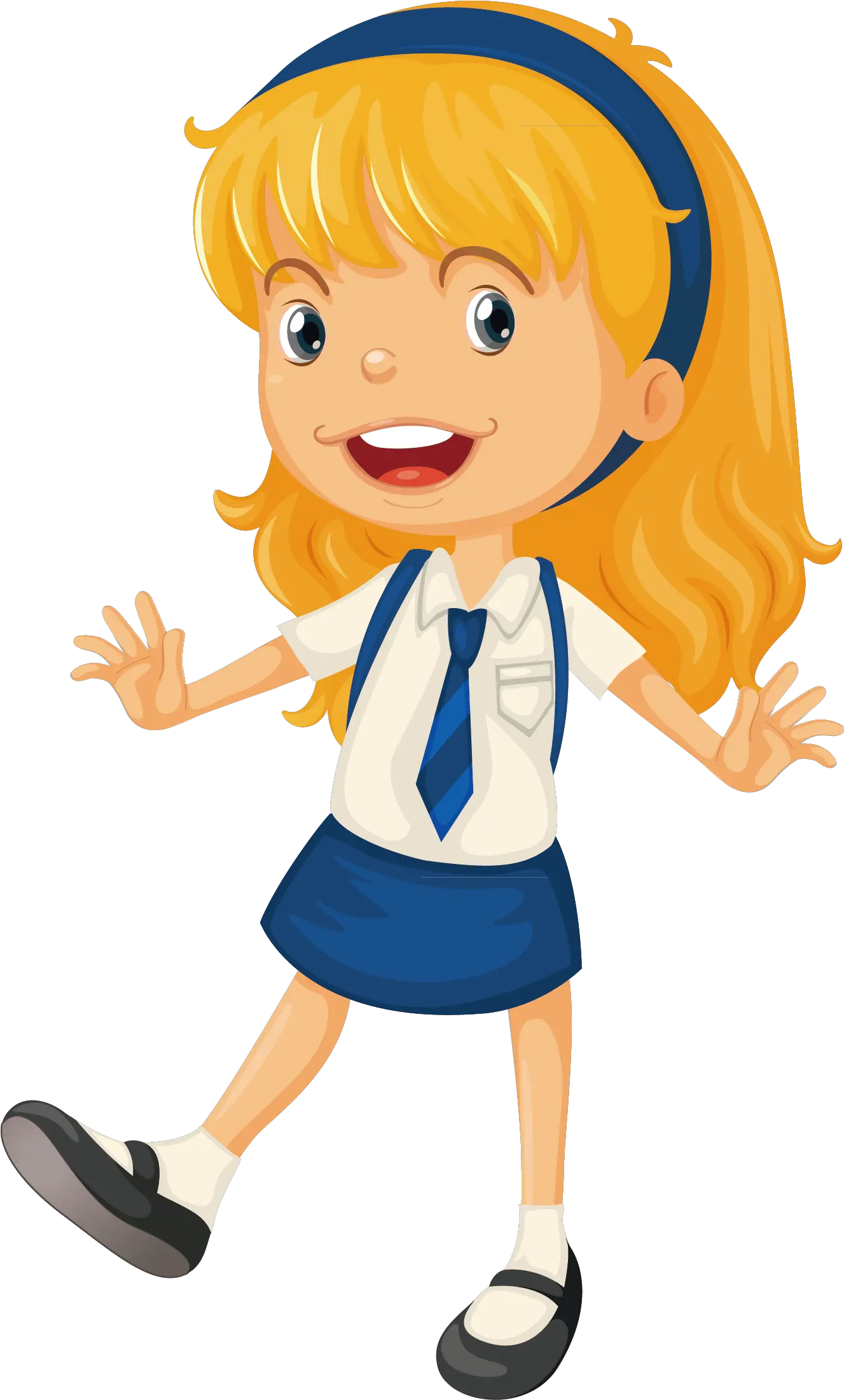 Animation Schools School Uniform Girls Starting Cartoon School Little Girl Png Girl Cartoon Png