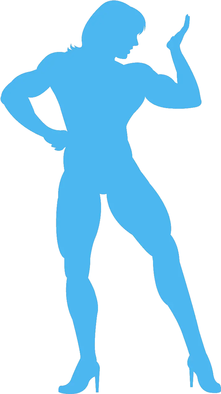 Female Bodybuilder Silhouette Free Vector Silhouettes Female Bodybuilder Emoji Png Body Builder Png